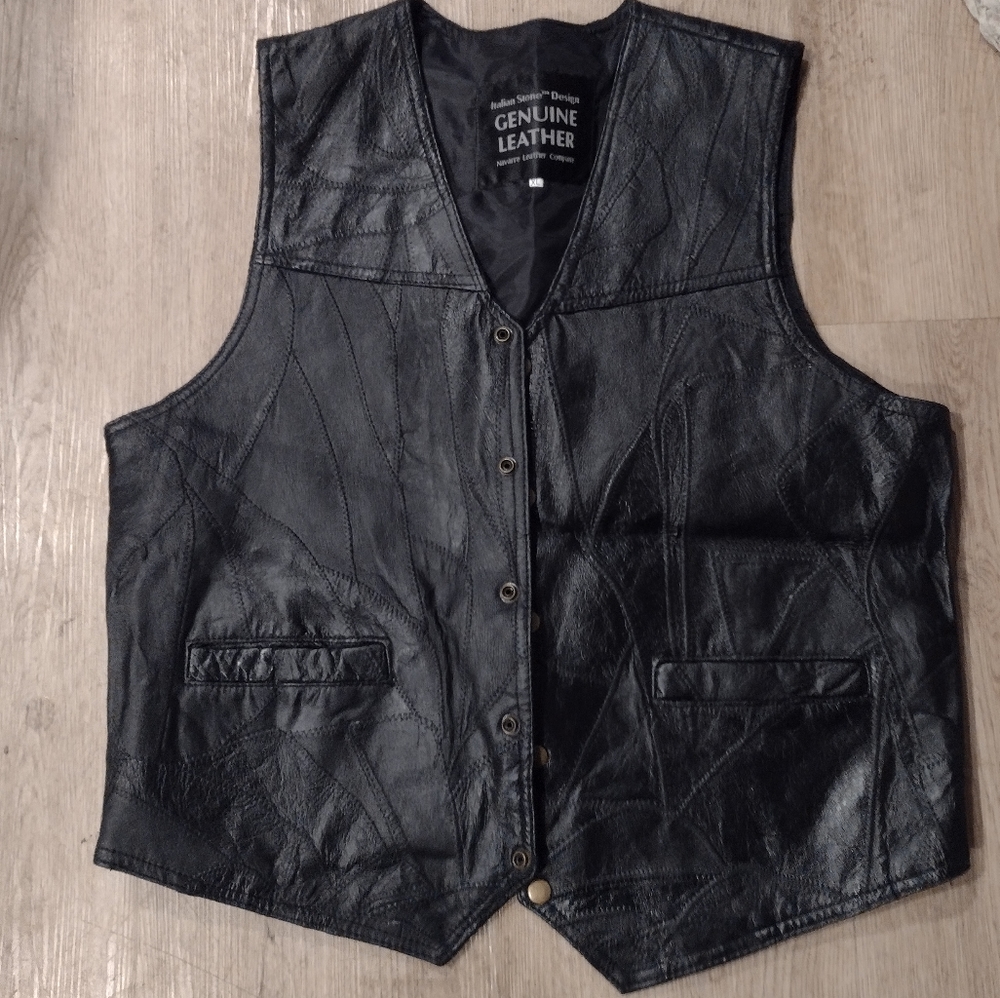 Leather vest xl